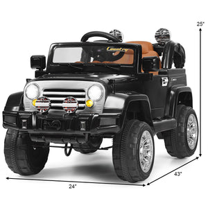 12V Kids Ride-On RC Truck Car with Remote Control, LED Lights, and MP3 Music Trend Times 1
