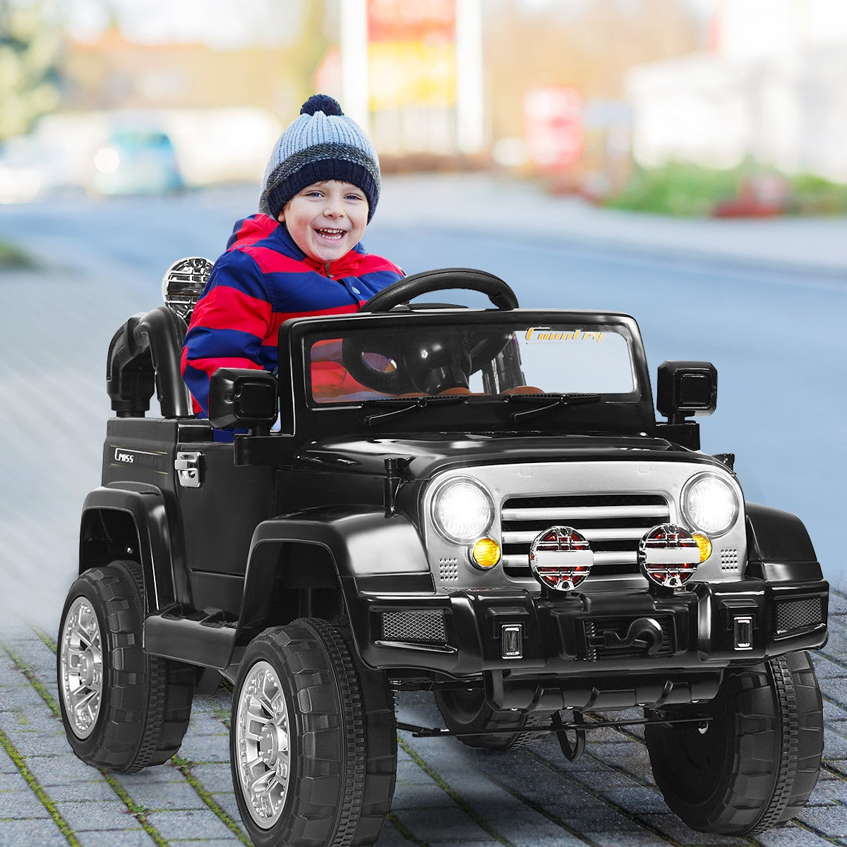 12V Kids Ride-On RC Truck Car with Remote Control, LED Lights, and MP3 Music Trend Times 2
