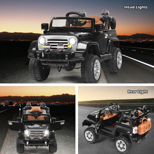 12V Kids Ride-On RC Truck Car with Remote Control, LED Lights, and MP3 Music Trend Times 4