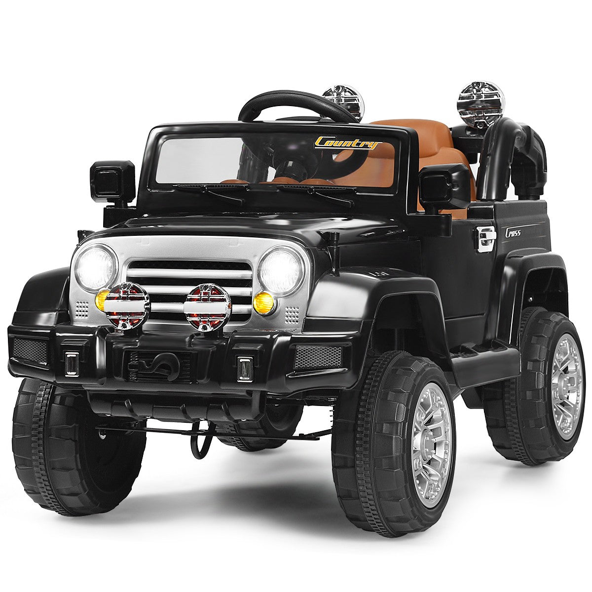 12V Kids Ride-On RC Truck Car with Remote Control, LED Lights, and MP3 Music Trend Times Variant 0