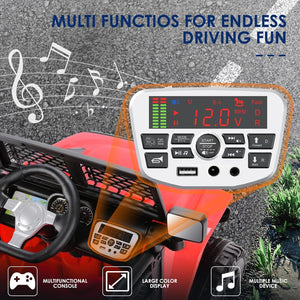 12V Kids Ride-On RC Truck Car with Remote Control, LED Lights, and MP3 Music Trend Times 2