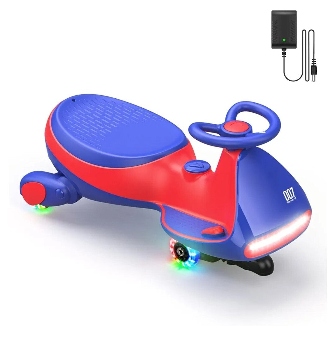 12V N7 Pro Electric Wiggle Car with Pedal and Rechargeable Battery 2-in-1 Swing Ride-On Trend Times 0