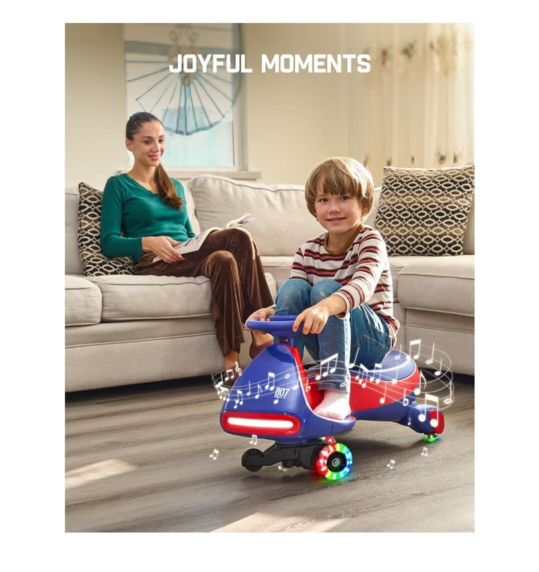 12V N7 Pro Electric Wiggle Car with Pedal and Rechargeable Battery 2-in-1 Swing Ride-On Trend Times 4