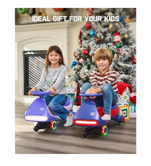 12V N7 Pro Electric Wiggle Car with Pedal, Rechargeable Battery, 2-in-1 Swing Ride-On Toy Trend Times 12