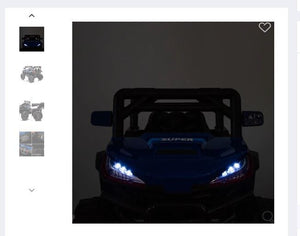 12V 4.5Ah Battery-Powered Off-Road Electric Car for Kids in Black and Blue Trend Times 0