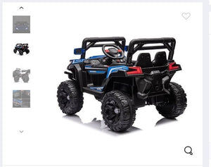 12V 4.5Ah Battery-Powered Off-Road Electric Car for Kids in Black and Blue Trend Times 2