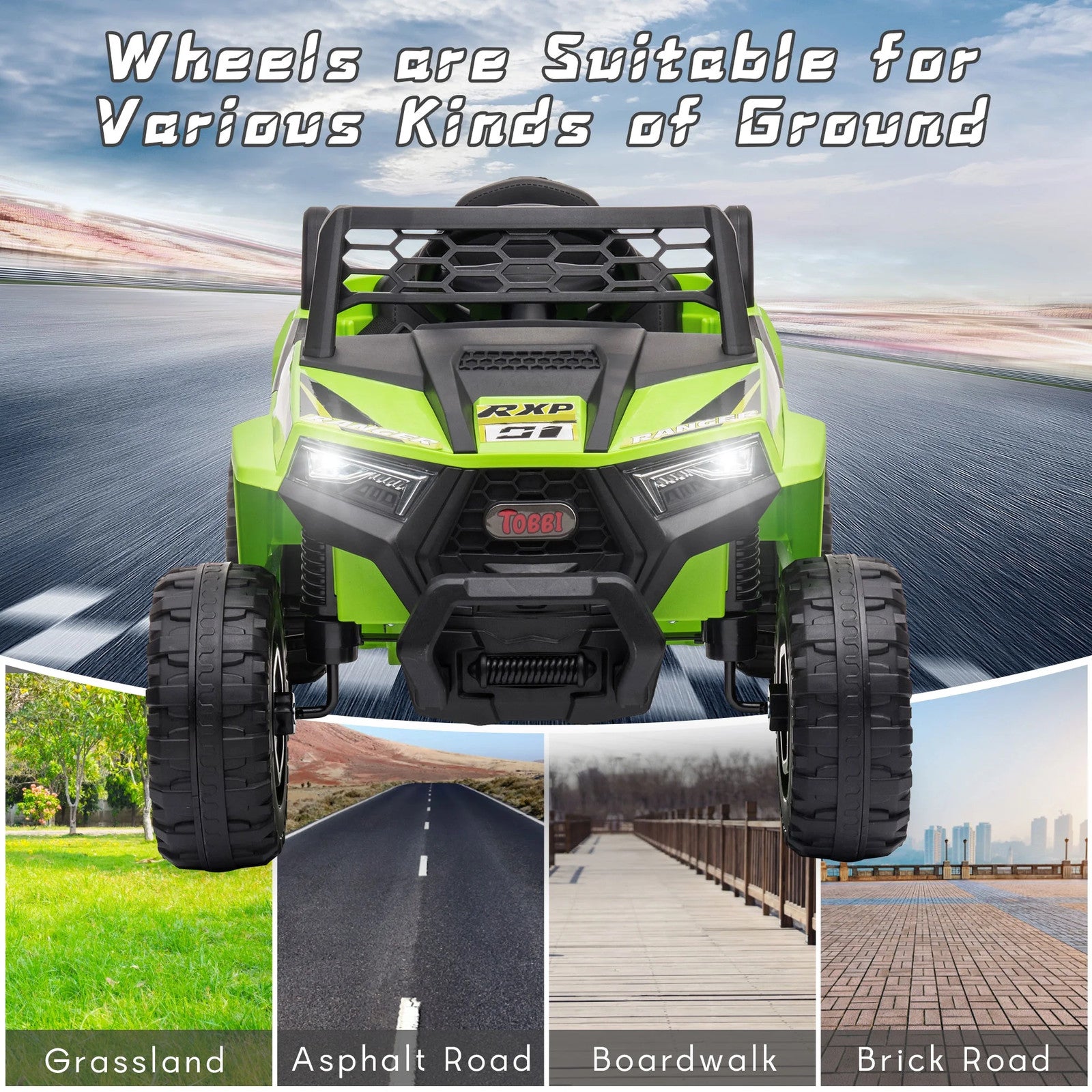 12V Electric Off-Road UTV Truck Ride-On Toy for Kids Battery-Powered Car for Boys Trend Times 10