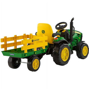 12V Ride-On John Deere Ground Force Tractor for Kids Ages 3-7 Trend Times 3