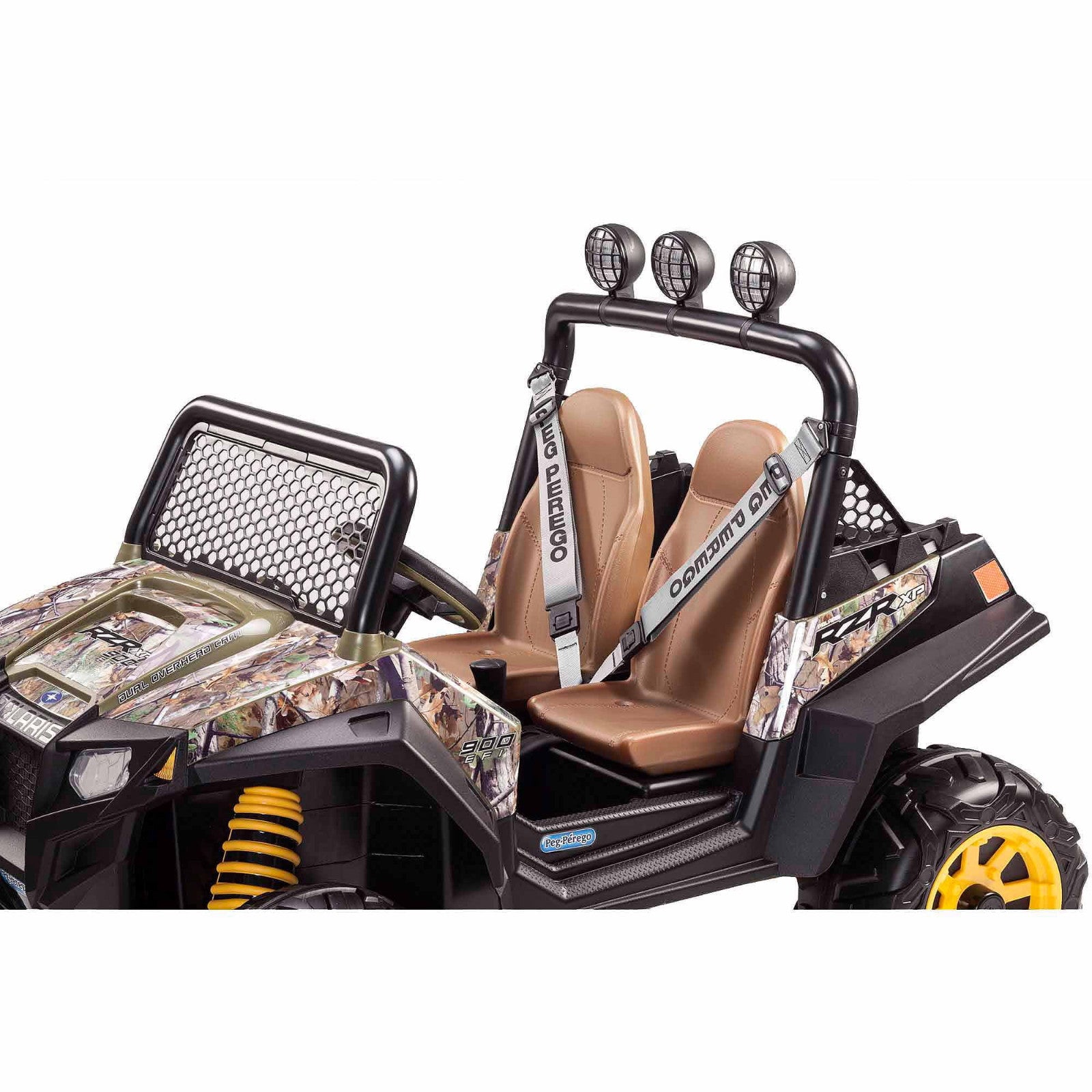 12V Battery-Powered Ride-On Polaris RZR 900 ATV for Ages 3+ in Camo Design Trend Times 2