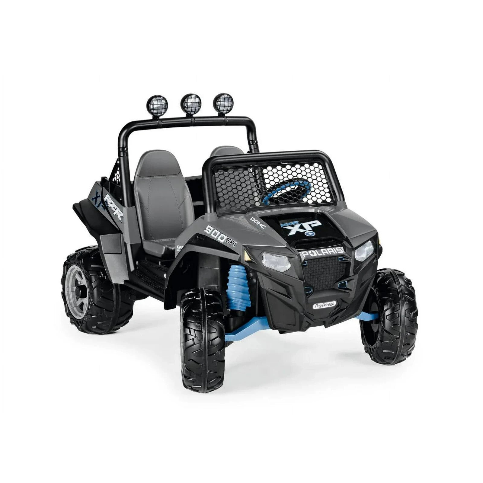 12V Battery-Powered Ride-On Polaris RZR 900 ATV for Ages 3+ in Gray Trend Times 1