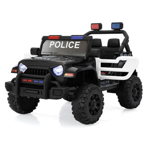 12V Battery-Powered Police Jeep Ride-On Car with 2.4G Remote Control Trend Times 2