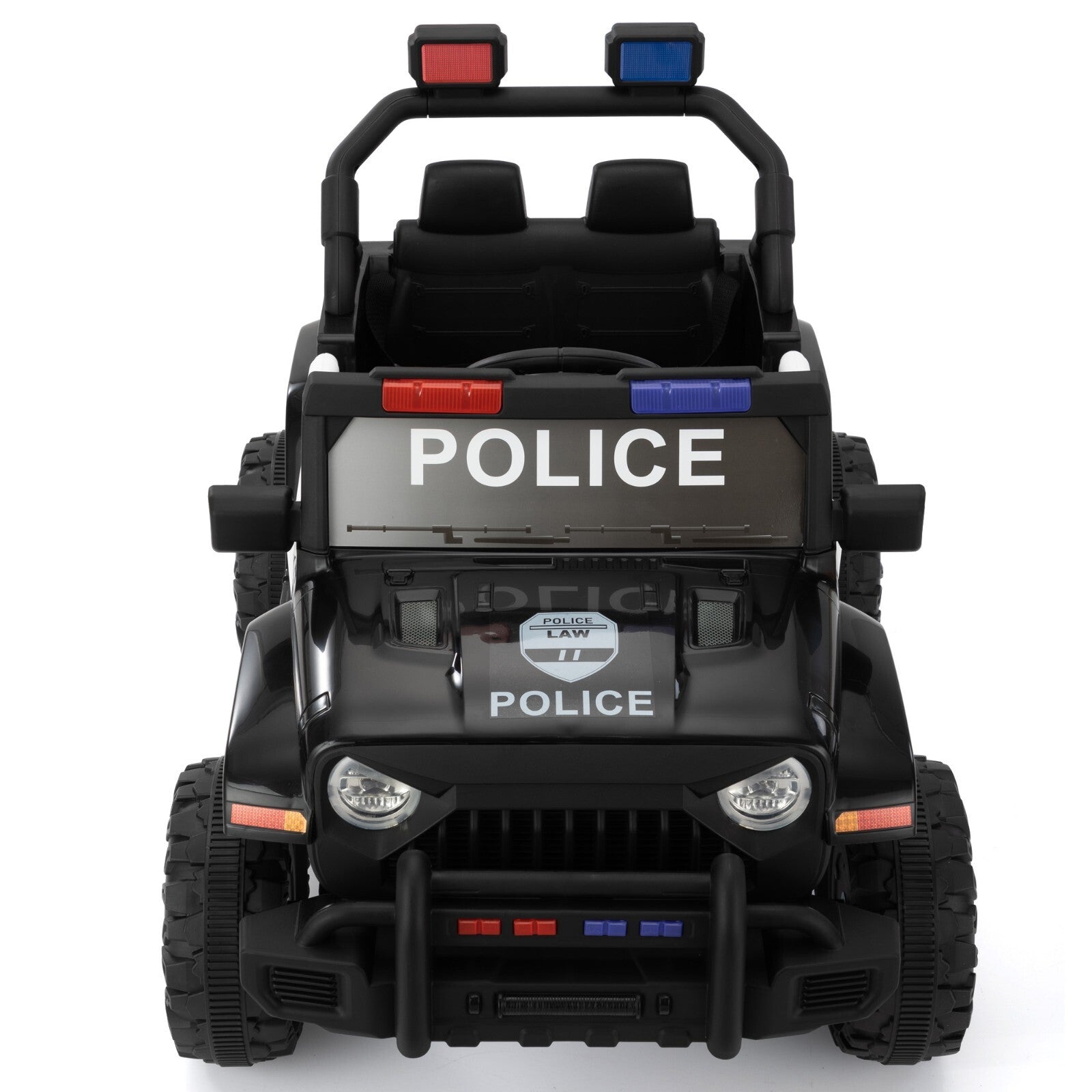 12V Battery-Powered Police Jeep Ride-On Car with 2.4G Remote Control Trend Times 4
