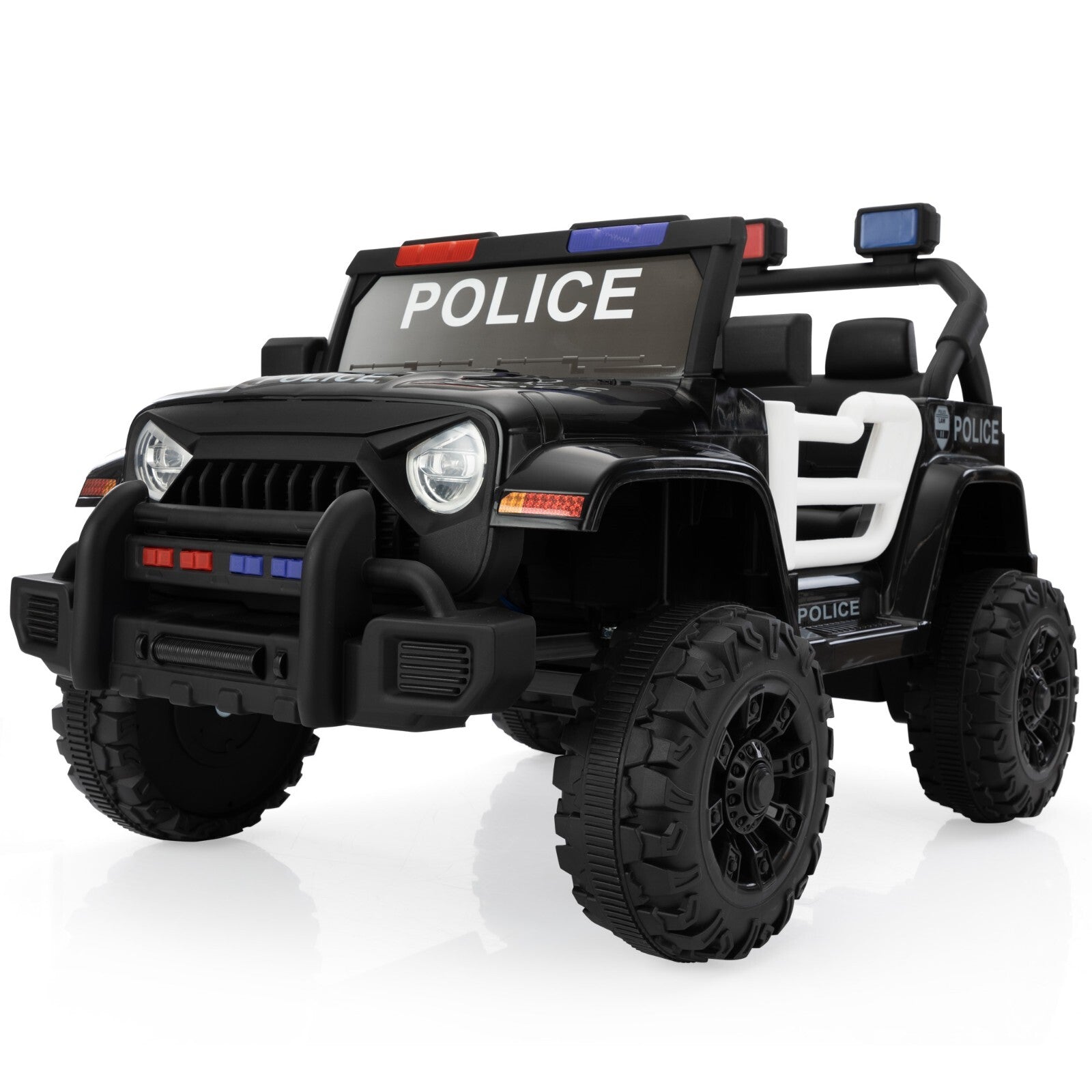 12V Battery-Powered Police Jeep Ride-On Car with 2.4G Remote Control Trend Times 5