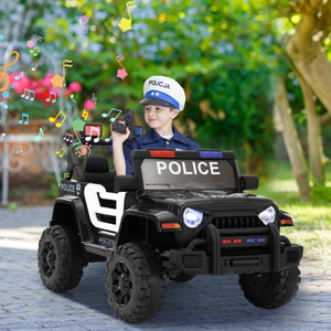 12V Battery-Powered Police Jeep Ride-On Car with 2.4G Remote Control Trend Times 9