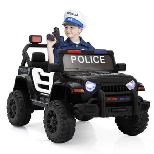 12V Battery-Powered Police Jeep Ride-On Car with 2.4G Remote Control Trend Times Variant 0