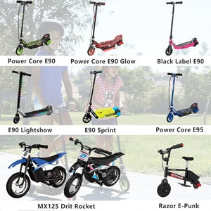 12V Power Charger for Razor Core E90 E95 Electric Scooter MX125 Dirt Bike Trend Times 3
