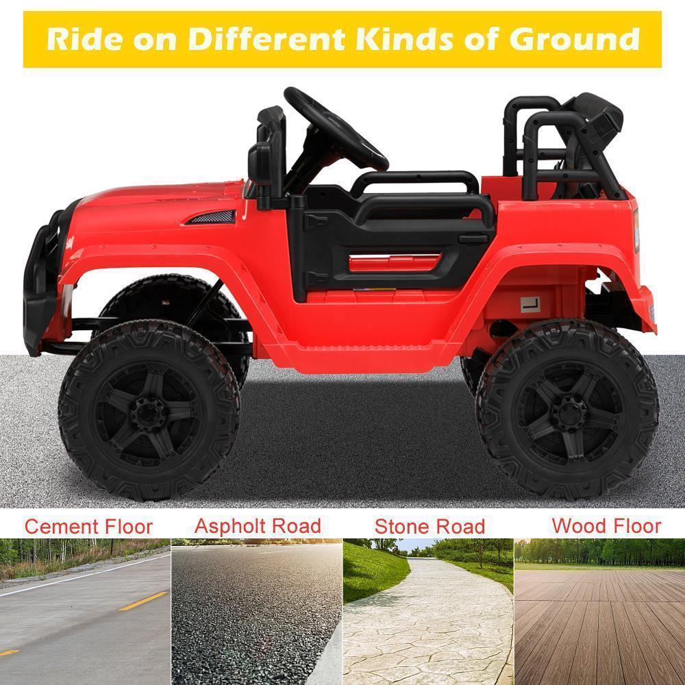 12V Electric Ride-On Truck for Kids with Power Wheels, LED Lights, and Openable Doors Trend Times 5