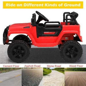 12V Electric Ride-On Truck for Kids with Power Wheels, LED Lights, and Openable Doors Trend Times 5
