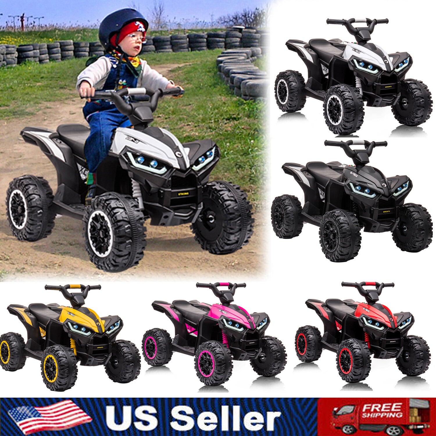 12V Electric Ride-On ATV for Kids with Remote Control and Powerful Wheels Trend Times 0