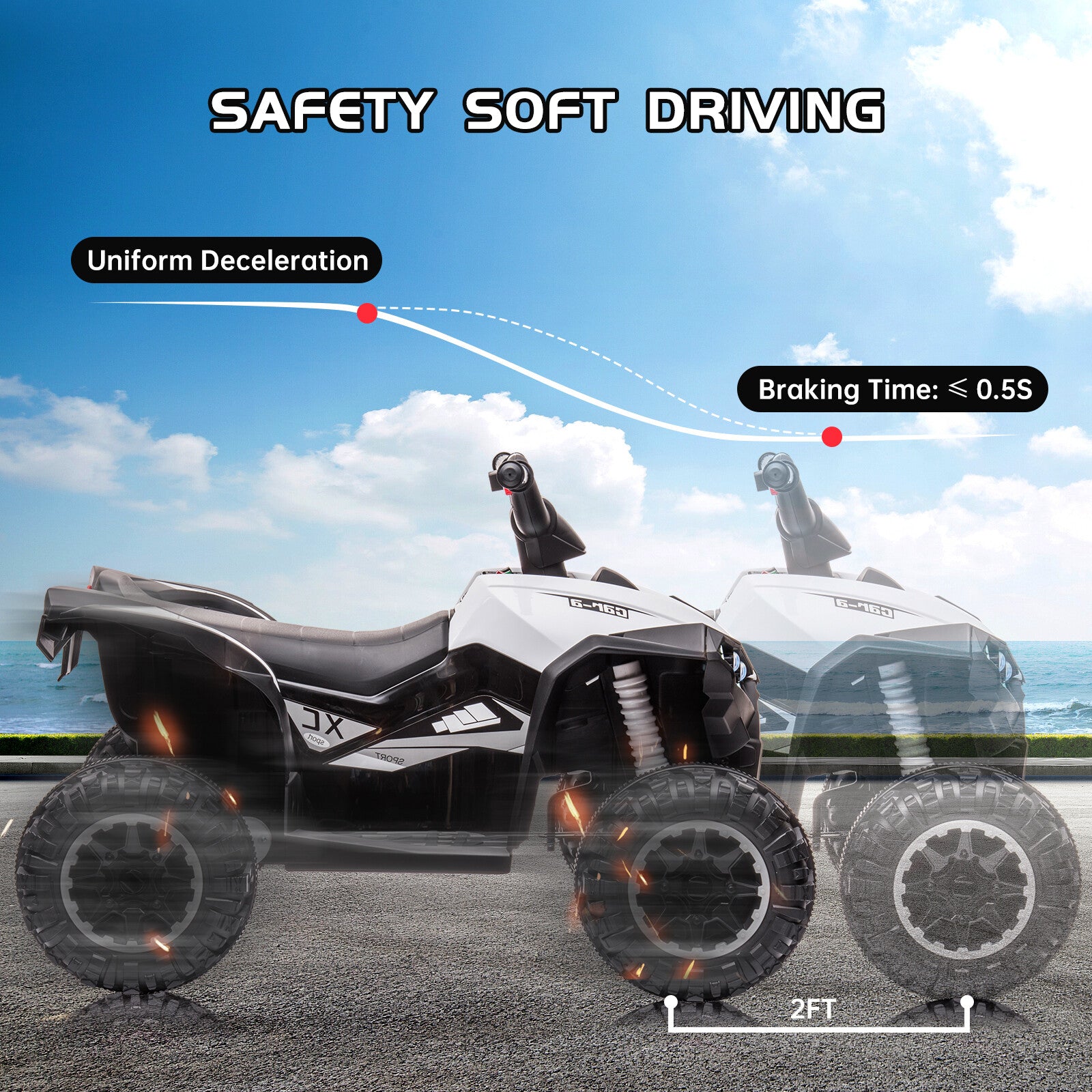 12V Electric Ride-On ATV for Kids with Remote Control and Powerful Wheels Trend Times 3