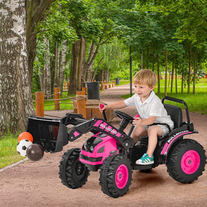 12V Powered Ride-On Bulldozer Toy Construction Vehicle with Remote Control for Kids Trend Times 8