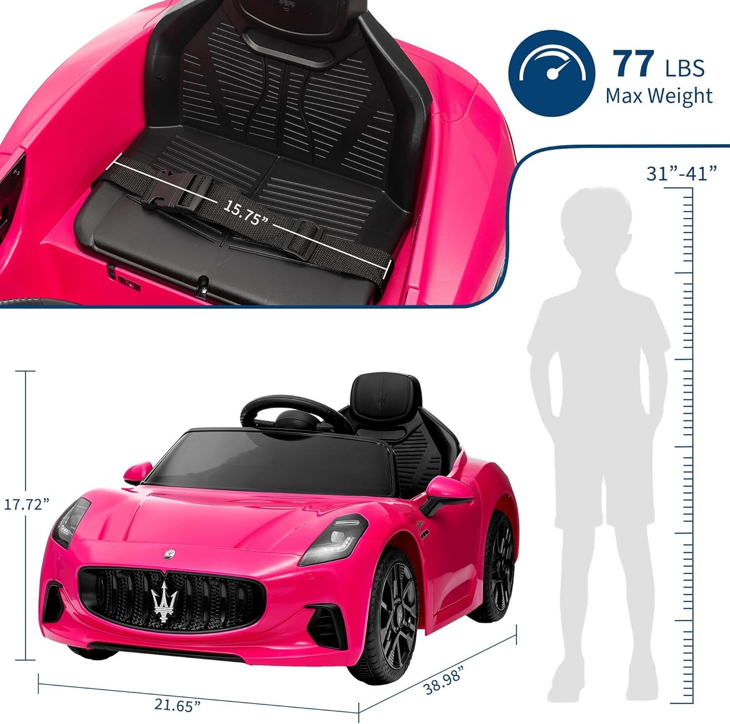 12V Motorized Ride-On Car for Kids with Remote Control Trend Times 6