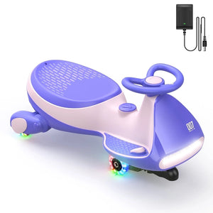 12V Electric Wiggle Ride-On Car with Pedal for Kids 3+ Rechargeable Battery Trend Times 1