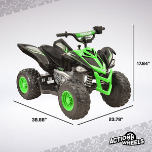 12V Raptor ATV Powered Ride-On Vehicle for Kids Ages 3 and Up, Speeds up to 5 MPH Trend Times 3
