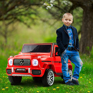 12V Electric RC Ride-On Car for Kids 1:4 Scale Red Mercedes AMG G63 Trend Times 15