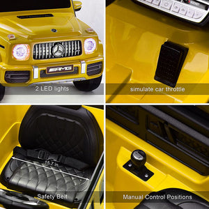 12V Electric RC Ride-On Car for Kids 1:4 Scale Red Mercedes AMG G63 Trend Times 3