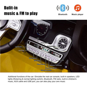 12V Electric RC Ride-On Car for Kids 1:4 Scale Red Mercedes AMG G63 Trend Times 4