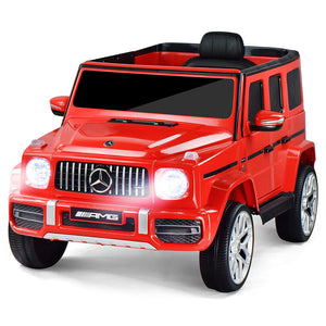12V Electric RC Ride-On Car for Kids 1:4 Scale Red Mercedes AMG G63 Trend Times 6