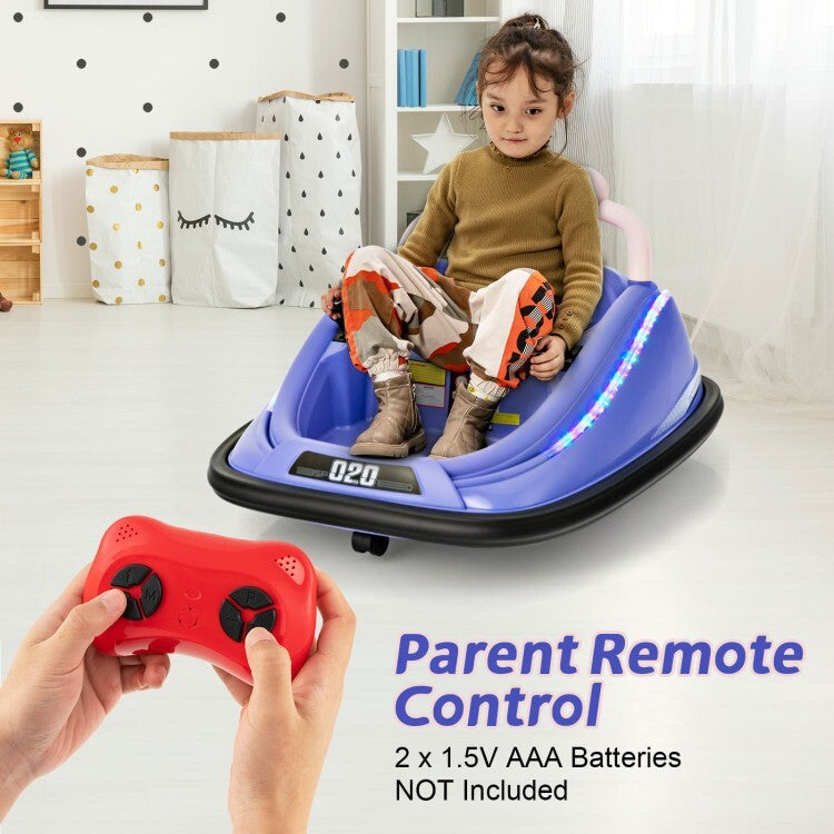12V Rechargeable Battery Ride-On Bumper Car Toy for Kids with Remote Control Trend Times 4
