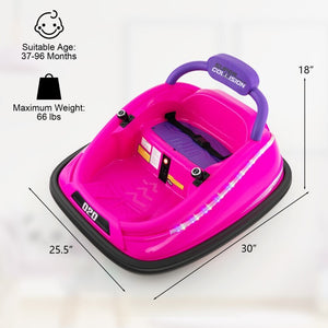 12V Rechargeable Battery Kids Ride-On Bumper Car Toy with Remote Control Trend Times 2