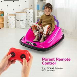 12V Rechargeable Battery Kids Ride-On Bumper Car Toy with Remote Control Trend Times 3