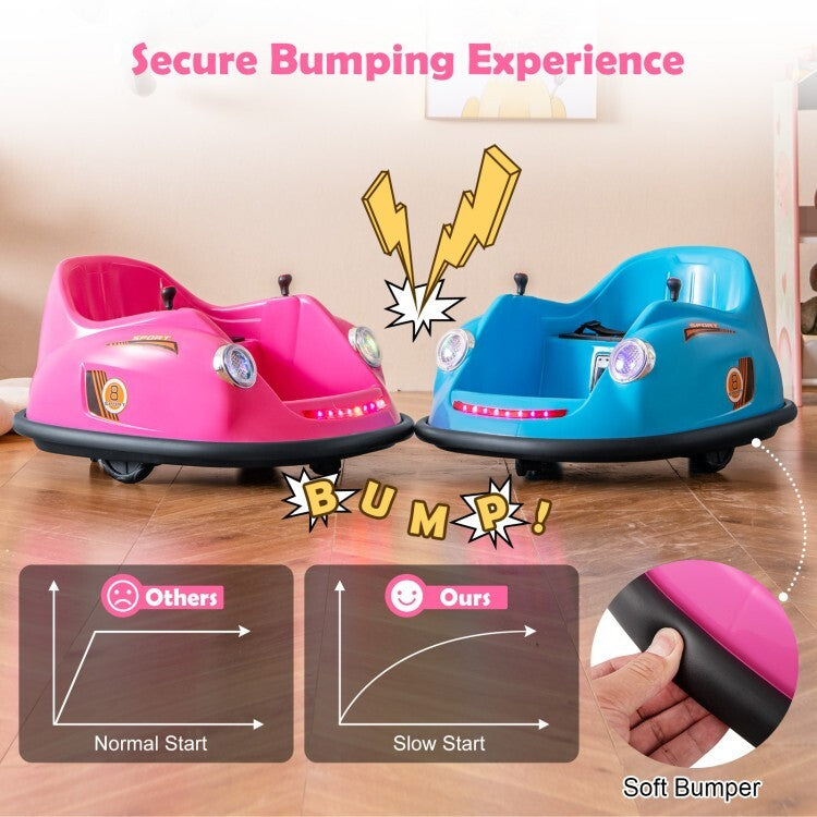 12V Rechargeable Battery Kids Electric Ride-On Bumper Car Toy with Remote Control Trend Times 10