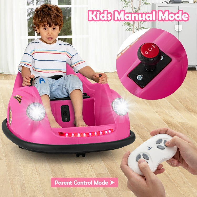 12V Rechargeable Battery Kids Electric Ride-On Bumper Car Toy with Remote Control Trend Times 5