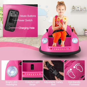 12V Rechargeable Battery Kids Electric Ride-On Bumper Car Toy with Remote Control Trend Times 9
