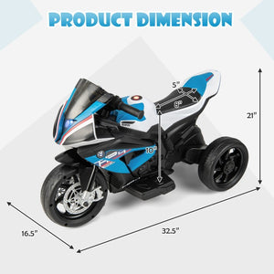 12V Rechargeable Battery Powered Kids Ride-On Motorcycle Toy with Foot Pedal Trend Times 2