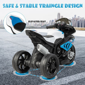 12V Rechargeable Battery Powered Kids Ride-On Motorcycle Toy with Foot Pedal Trend Times 4
