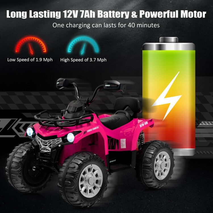 12V Rechargeable Battery Powered Kids Ride-On Toy Car with MP3 and Headlights Trend Times 5