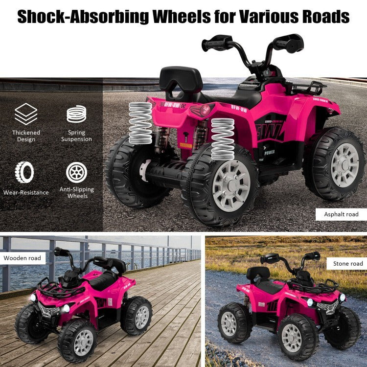 12V Rechargeable Battery Powered Kids Ride-On Toy Car with MP3 and Headlights Trend Times 6