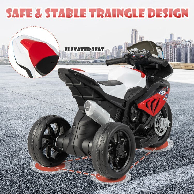 12V Rechargeable Battery Ride-On Motorcycle Toy for Kids with Headlights and Music Trend Times 5