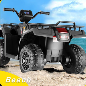 12V Ride-On 4 Wheeler ATV Quad Toy Vehicle with Music LED Lights and Remote Control Trend Times 14