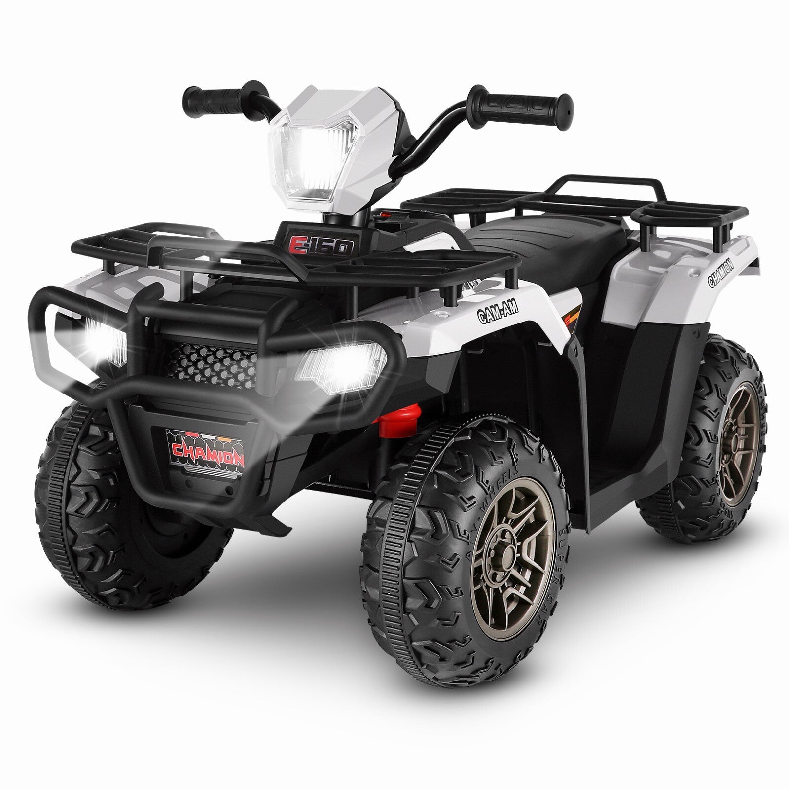 12V Ride-On 4 Wheeler ATV Quad Toy Vehicle with Music LED Lights and Remote Control Trend Times 17