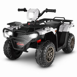 12V Ride-On 4 Wheeler ATV Quad Toy Vehicle with Music LED Lights and Remote Control Trend Times 17