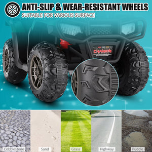 12V Ride-On 4 Wheeler ATV Quad Toy Vehicle with Music LED Lights and Remote Control Trend Times 4