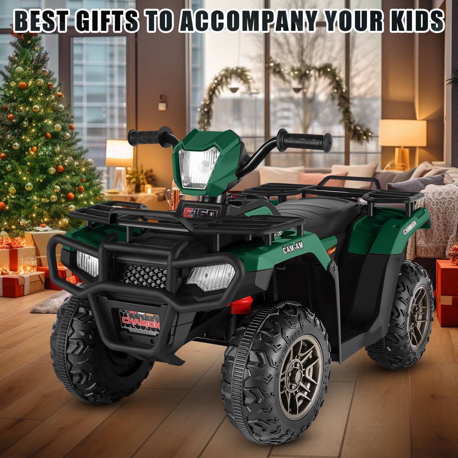 12V Ride-On 4 Wheeler ATV Quad Toy Vehicle with Music LED Lights and Remote Control Trend Times 7