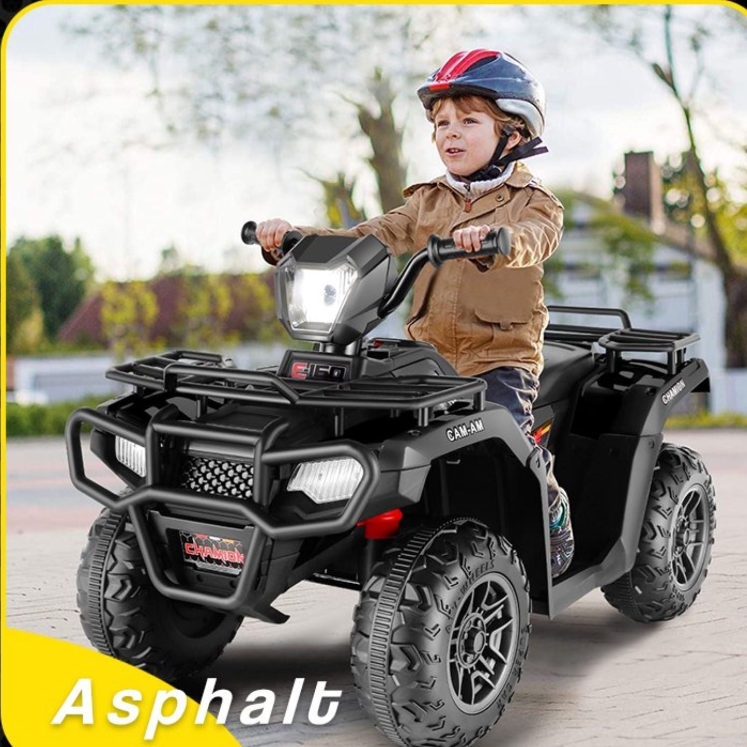 12V Ride-On 4 Wheeler ATV Quad Toy Vehicle with Music LED Lights and Remote Control Trend Times 8
