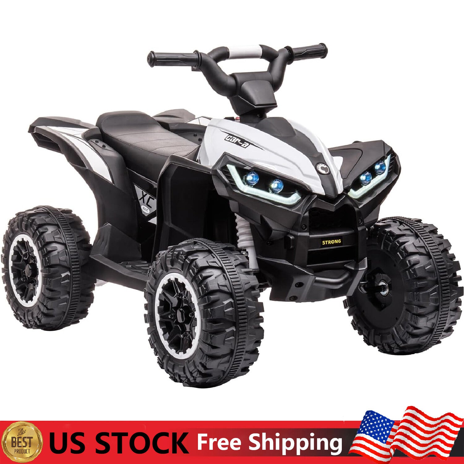 12V Battery-Powered Electric Ride-On Quad ATV for Kids with Remote Control Trend Times 0